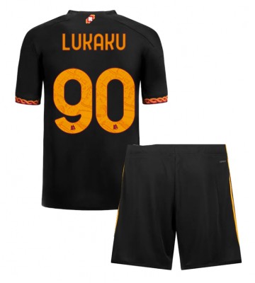 AS Roma Romelu Lukaku #90 Tredje trøje Børn 2023-24 Kort ærmer (+ korte bukser)